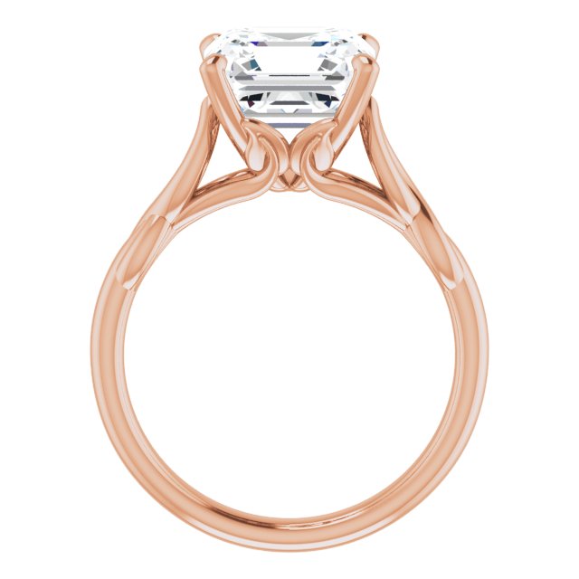 rose gold asscher