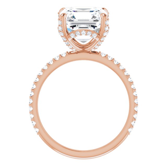 rose gold asscher