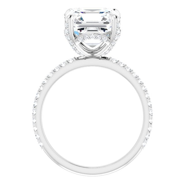 white gold asscher