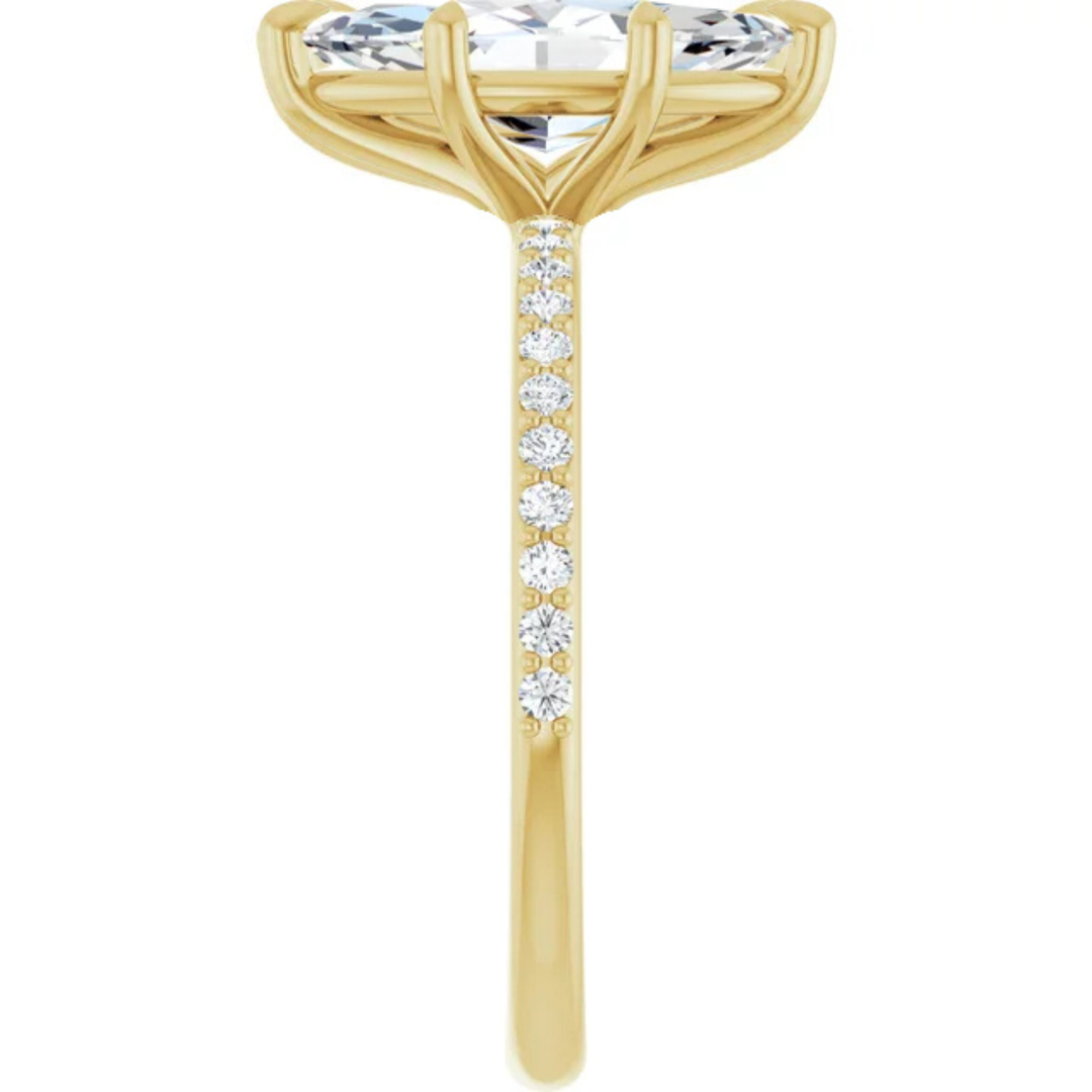 yellow gold marquise