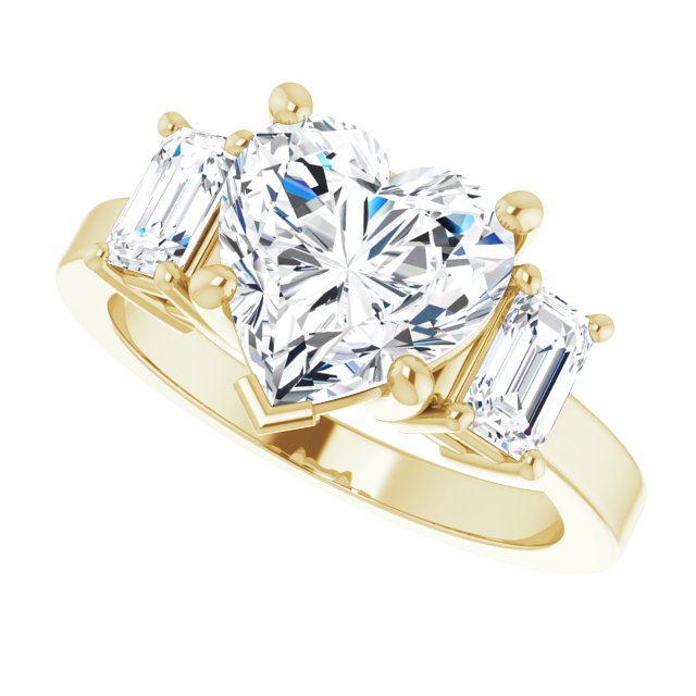 Qalb With 1.01 Carat Heart Shape Natural Diamond