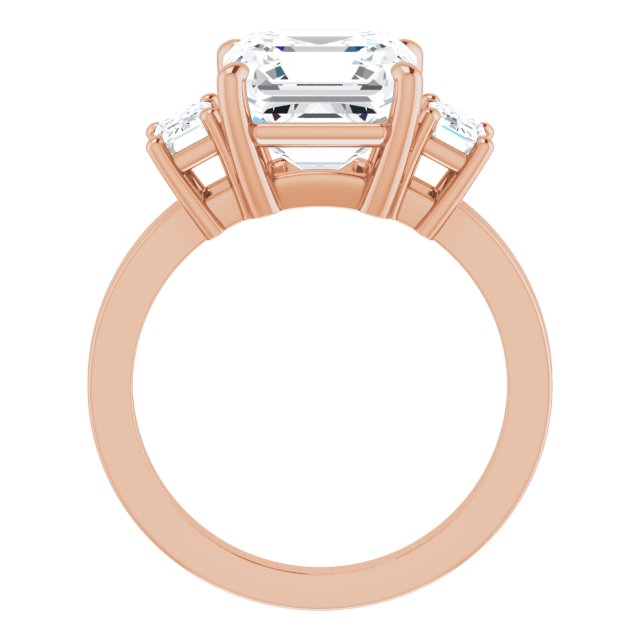 rose gold asscher