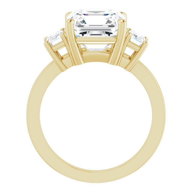 yellow gold asscher