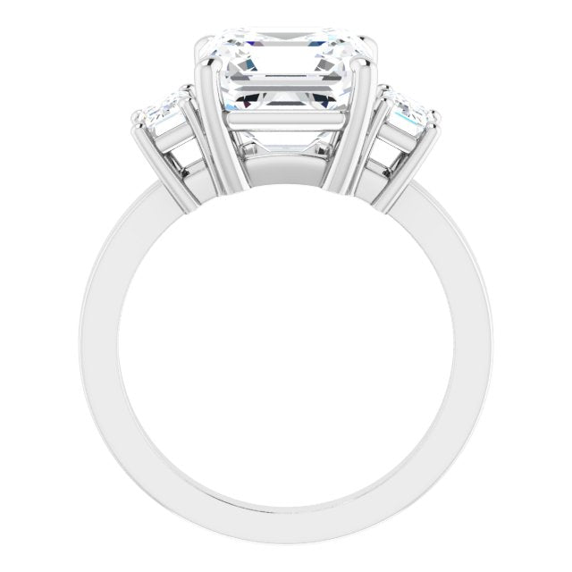 white gold asscher