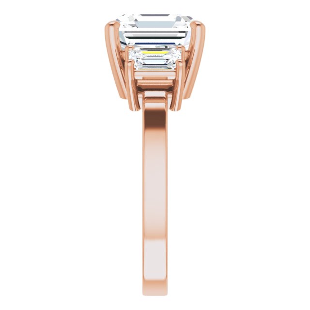 rose gold asscher