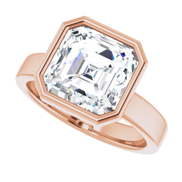 rose gold asscher