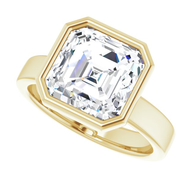 Xol With 1.3 Carat Asscher Shape Natural Diamond