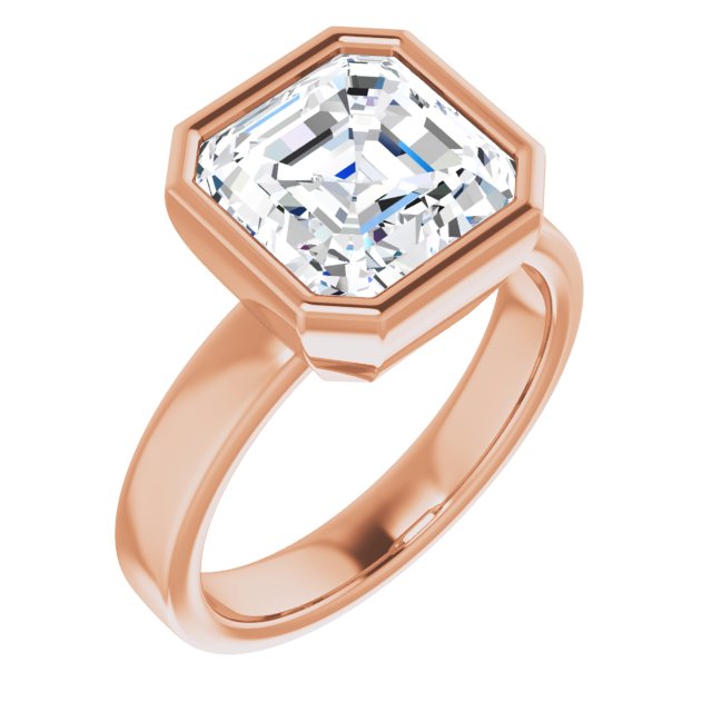 rose gold asscher