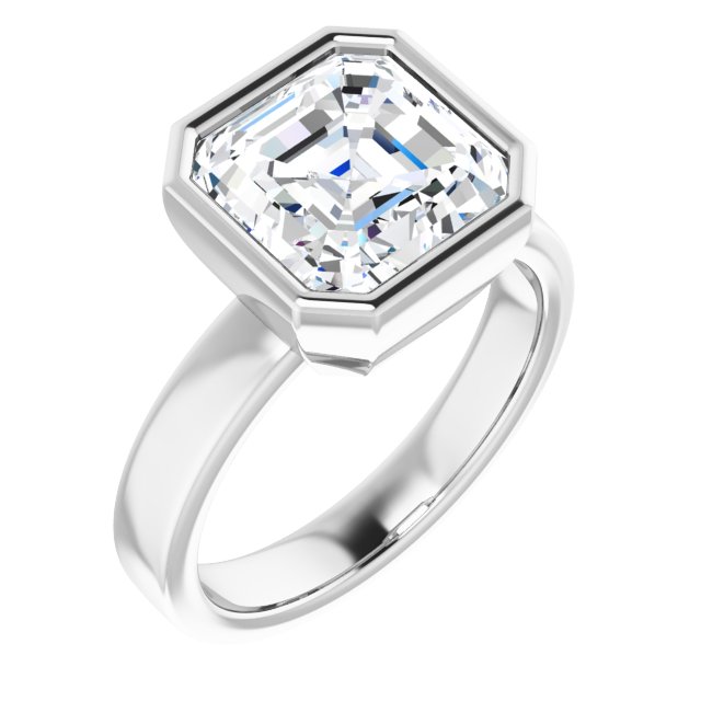 white gold asscher