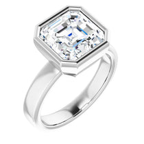 white gold asscher