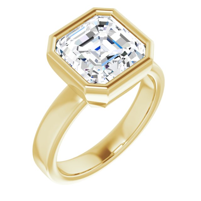 yellow gold asscher