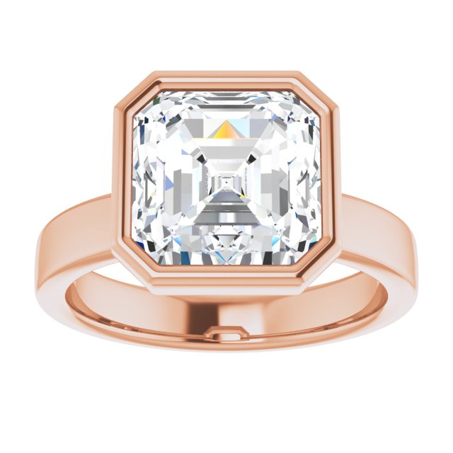 rose gold asscher