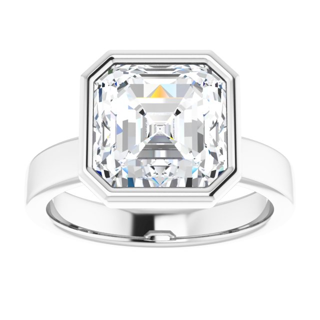 white gold asscher