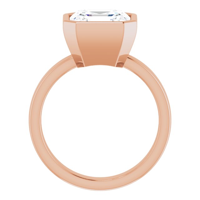 rose gold asscher