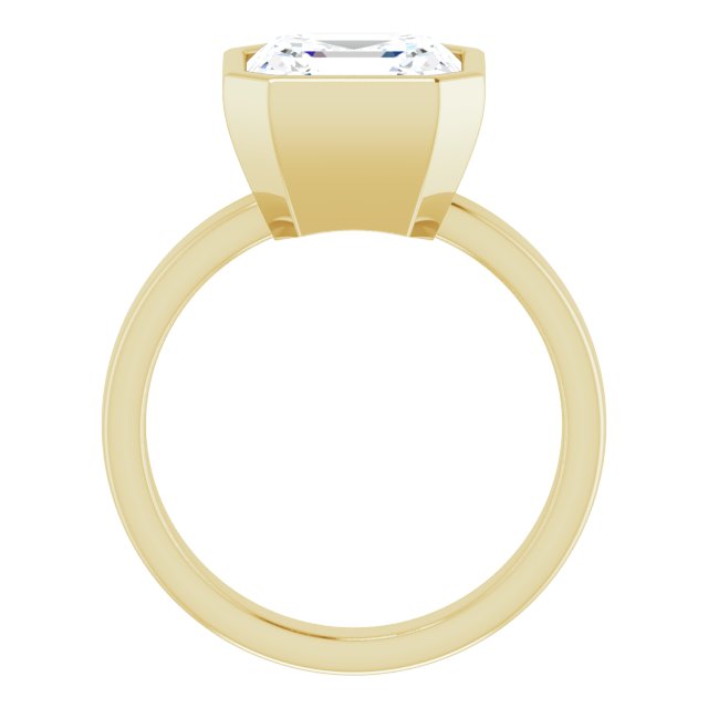 yellow gold asscher