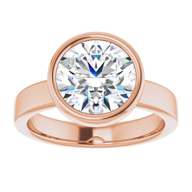 rose gold round