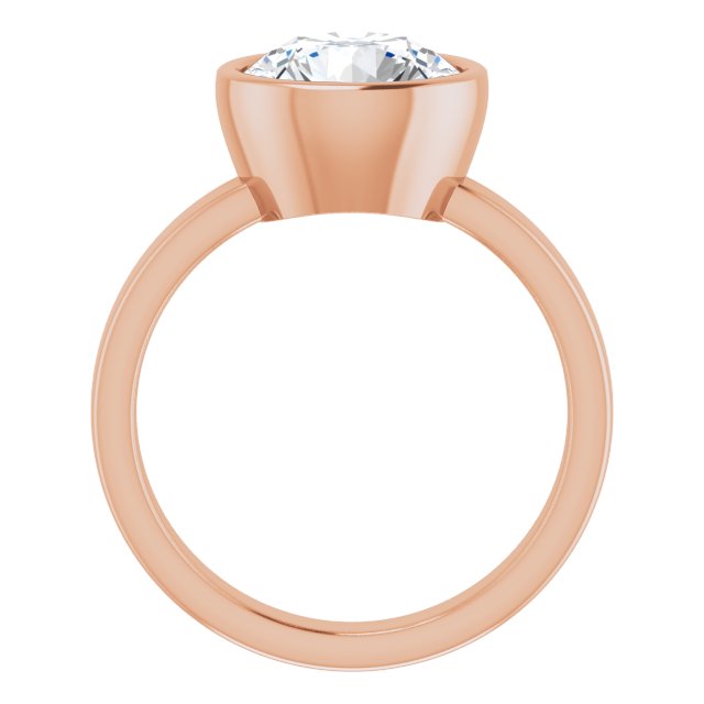 rose gold round