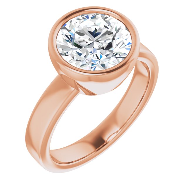 rose gold round