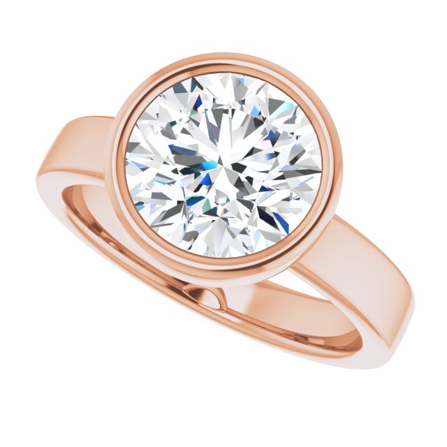 rose gold round