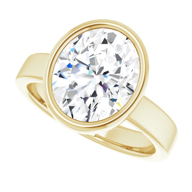 Xol With 5.69 Carat Oval Shape Lab Diamond