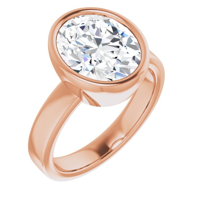 rose gold oval