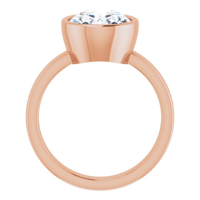 rose gold oval