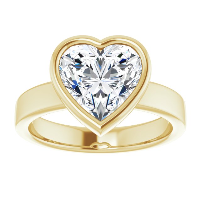 yellow gold heart