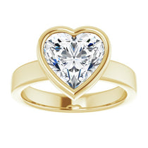 yellow gold heart