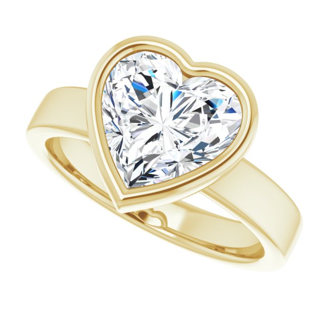 yellow gold heart