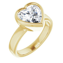 yellow gold heart