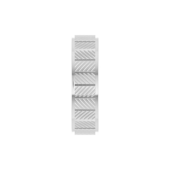 Chevron Grooved Flat Fit 6mm