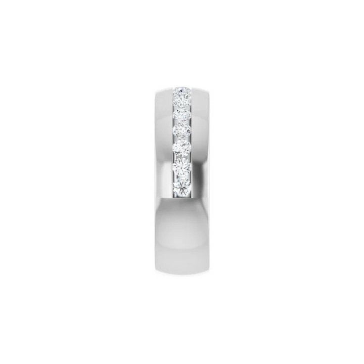 Classic Channel Set Diamond Band 7mm