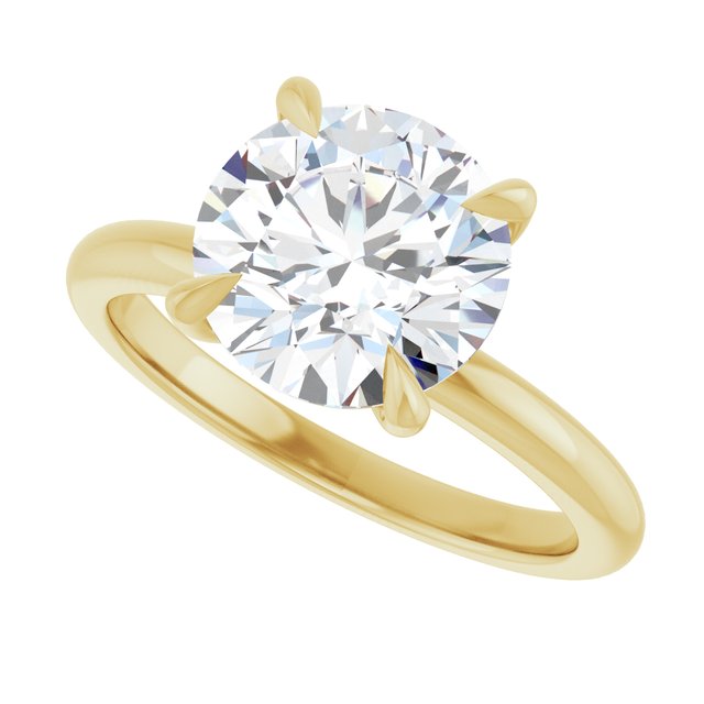 Libi With 1.0 Carat Round Shape Natural Diamond (Certificate No: 483105771)