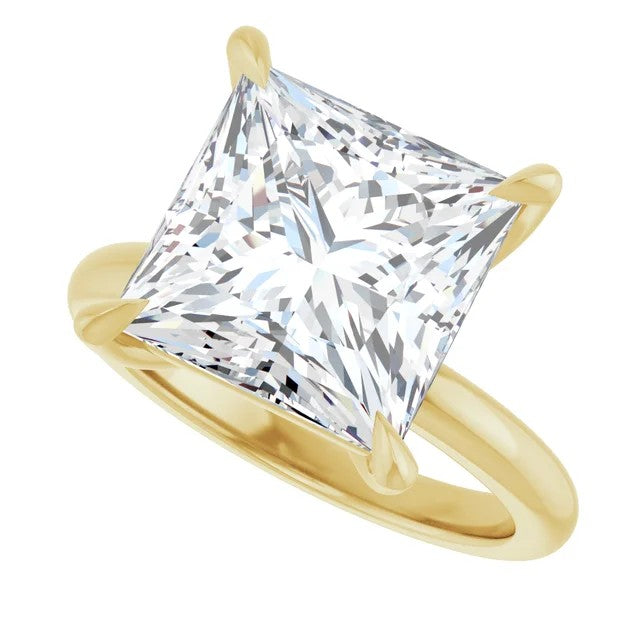 Libi With 1.0 Carat Princess Shape Natural Diamond