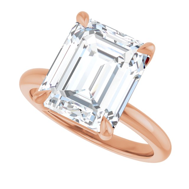 Libi With 1.0 Carat Emerald Shape Natural Diamond