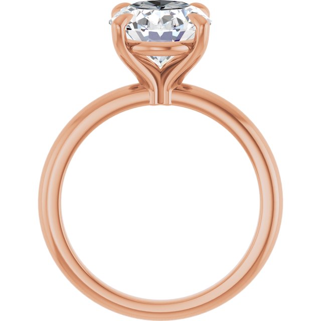 rose gold oval