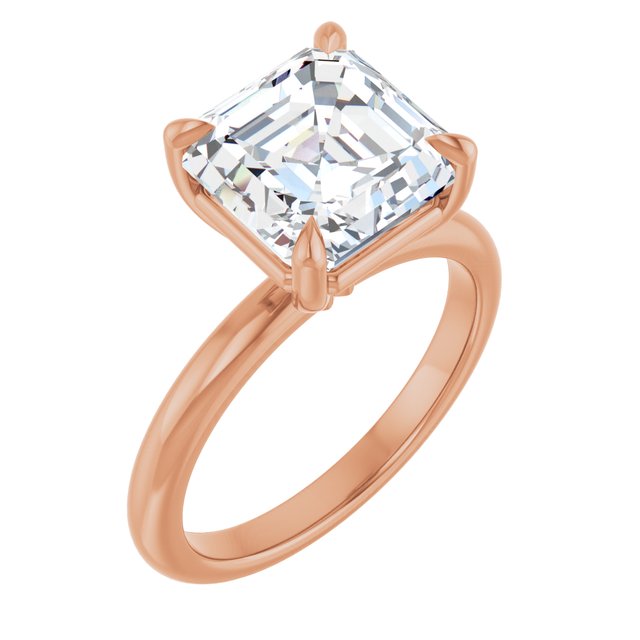 rose gold asscher