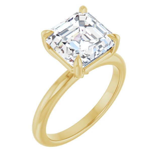 yellow gold asscher