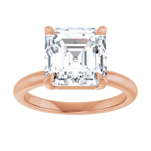 rose gold asscher