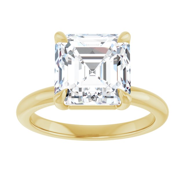 yellow gold asscher