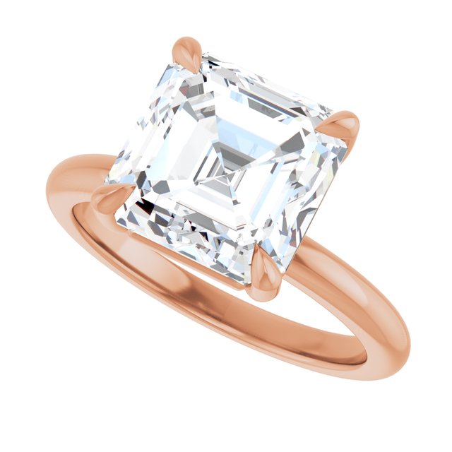 rose gold asscher