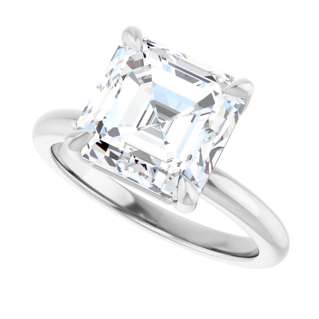 Libi With 1.01 Carat Asscher Shape Natural Diamond