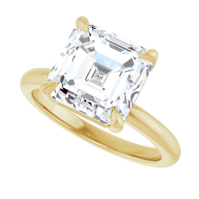 Libi With 1.0 Carat Asscher Shape Natural Diamond (Certificate No: 700528977)