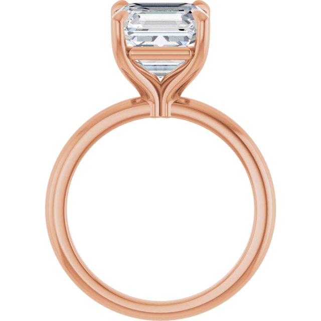 rose gold asscher