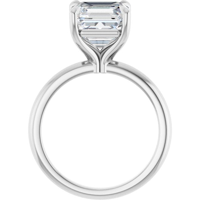 white gold asscher