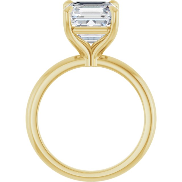 yellow gold asscher