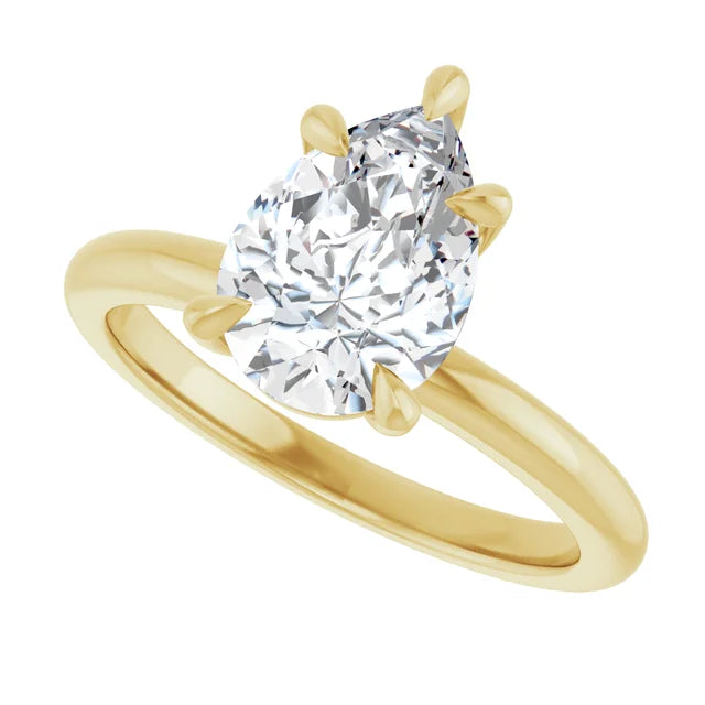 Libi With 4.06 Carat Pear Shape Lab Diamond