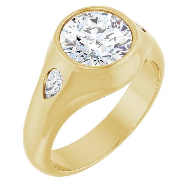 yellow gold round