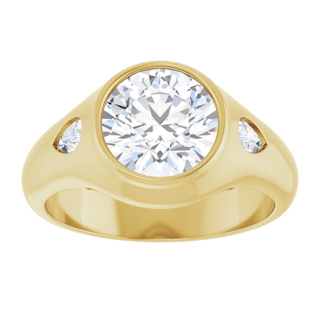 yellow gold round