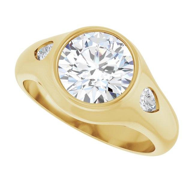 Mutema With 1.0 Carat Round Shape Natural Diamond